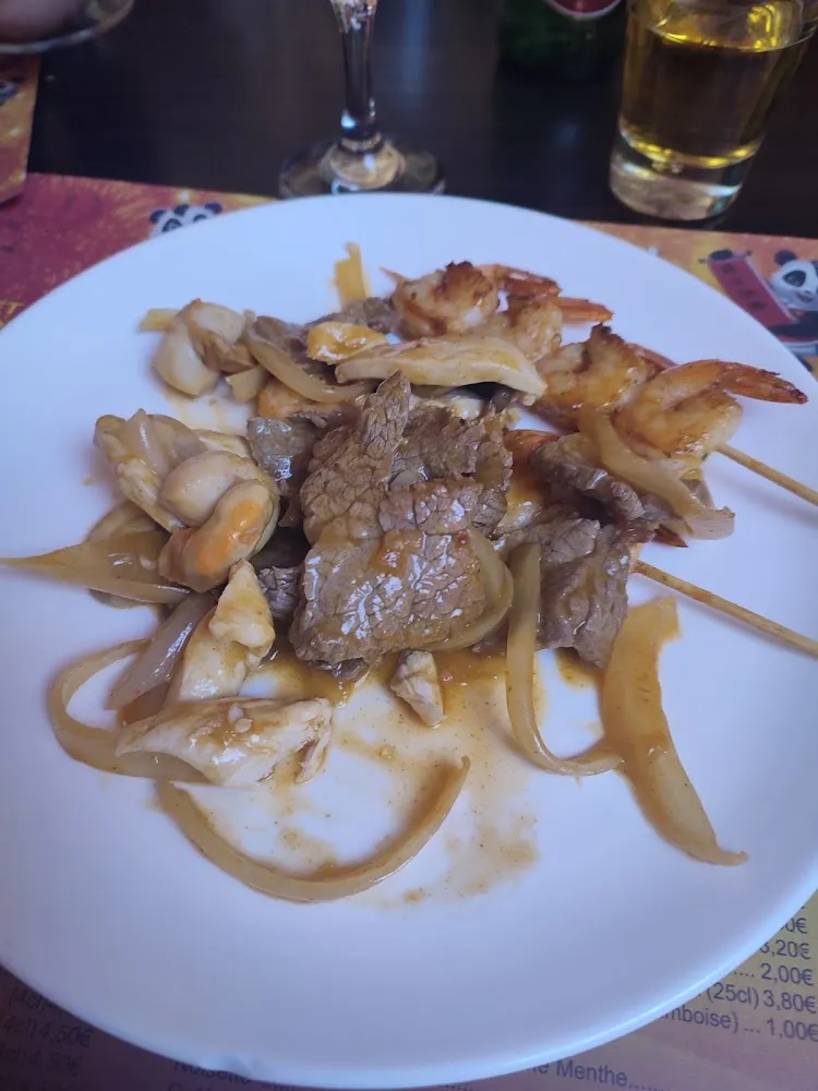 Hampe de Boeuf Oignons Bhajia